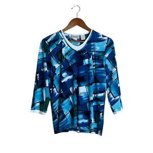 3 for $30! Carroll reed‎ patterned shirt. Size medium